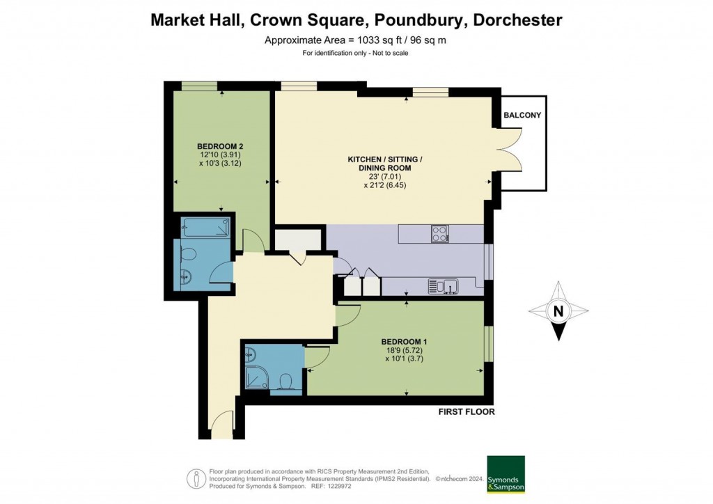 Floorplans For Market Hall, Poundbury, Dorchester