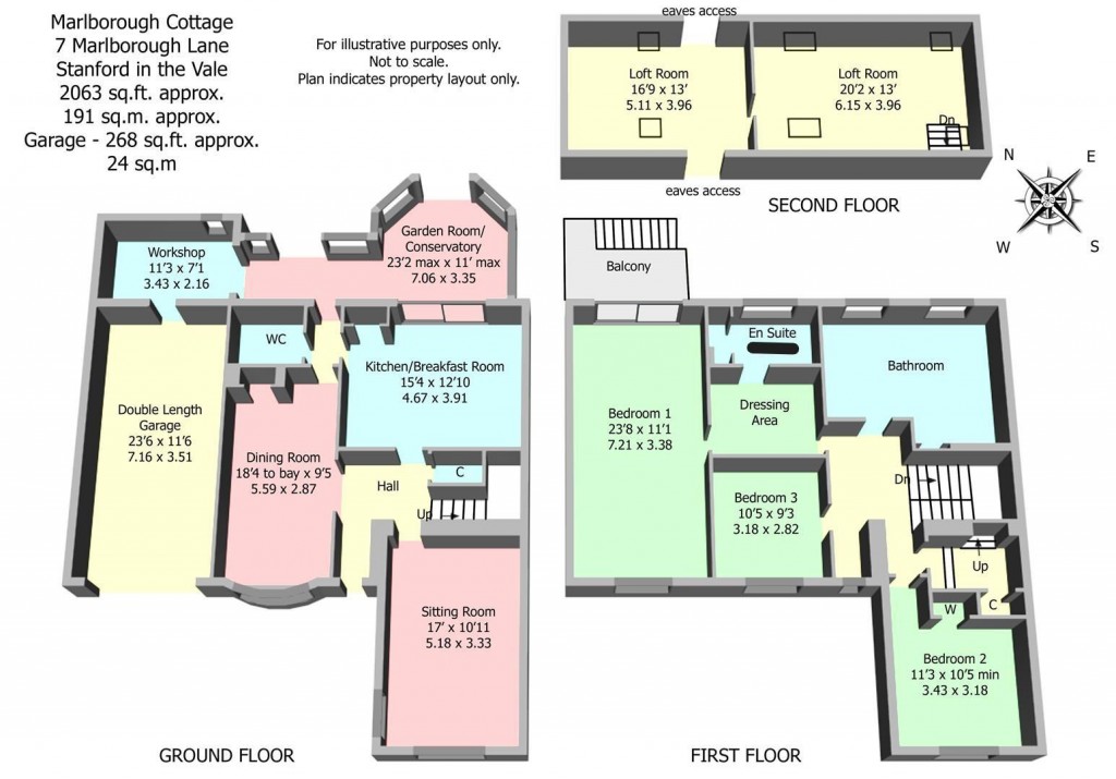 Floorplans For Marlborough Lane, Stanford in the Vale, Faringdon