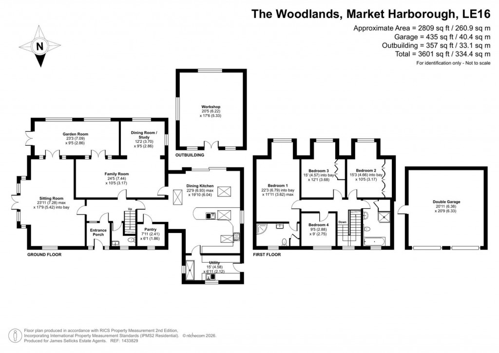 Floorplans For The Woodlands, Market Harborough