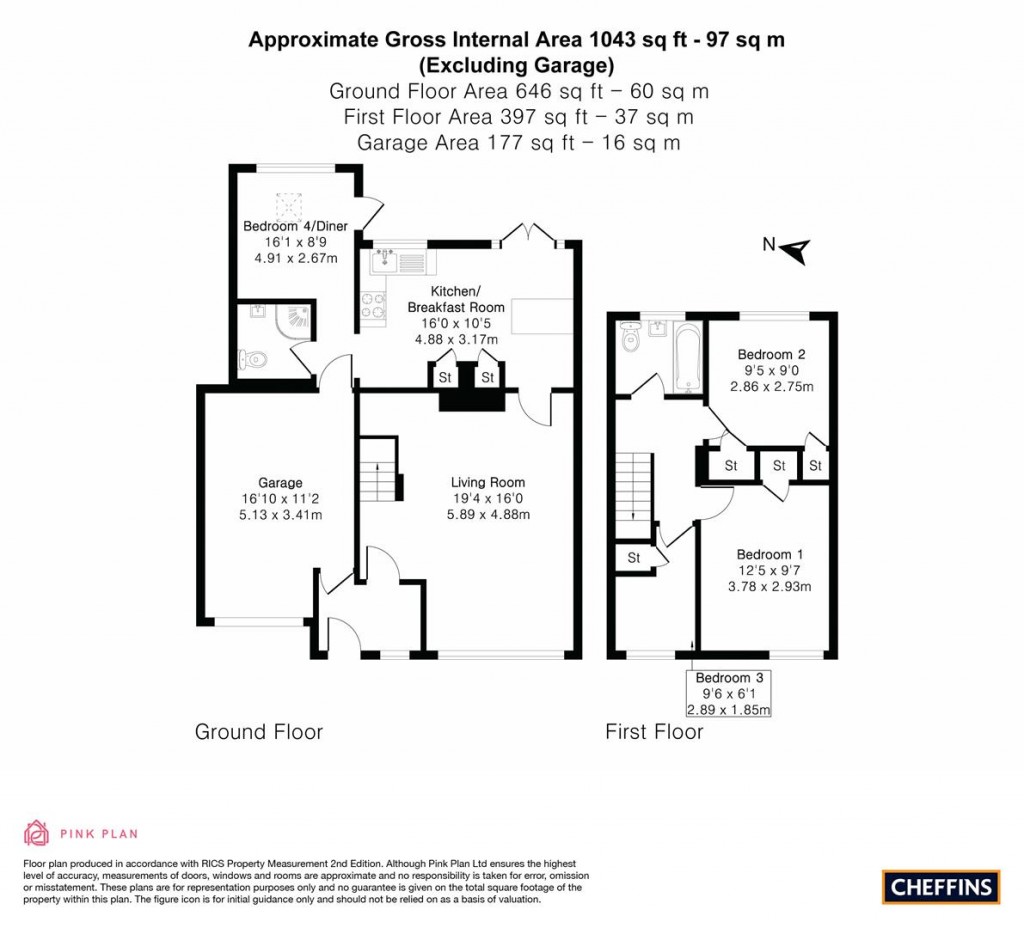 Floorplans For The Chase, Ely