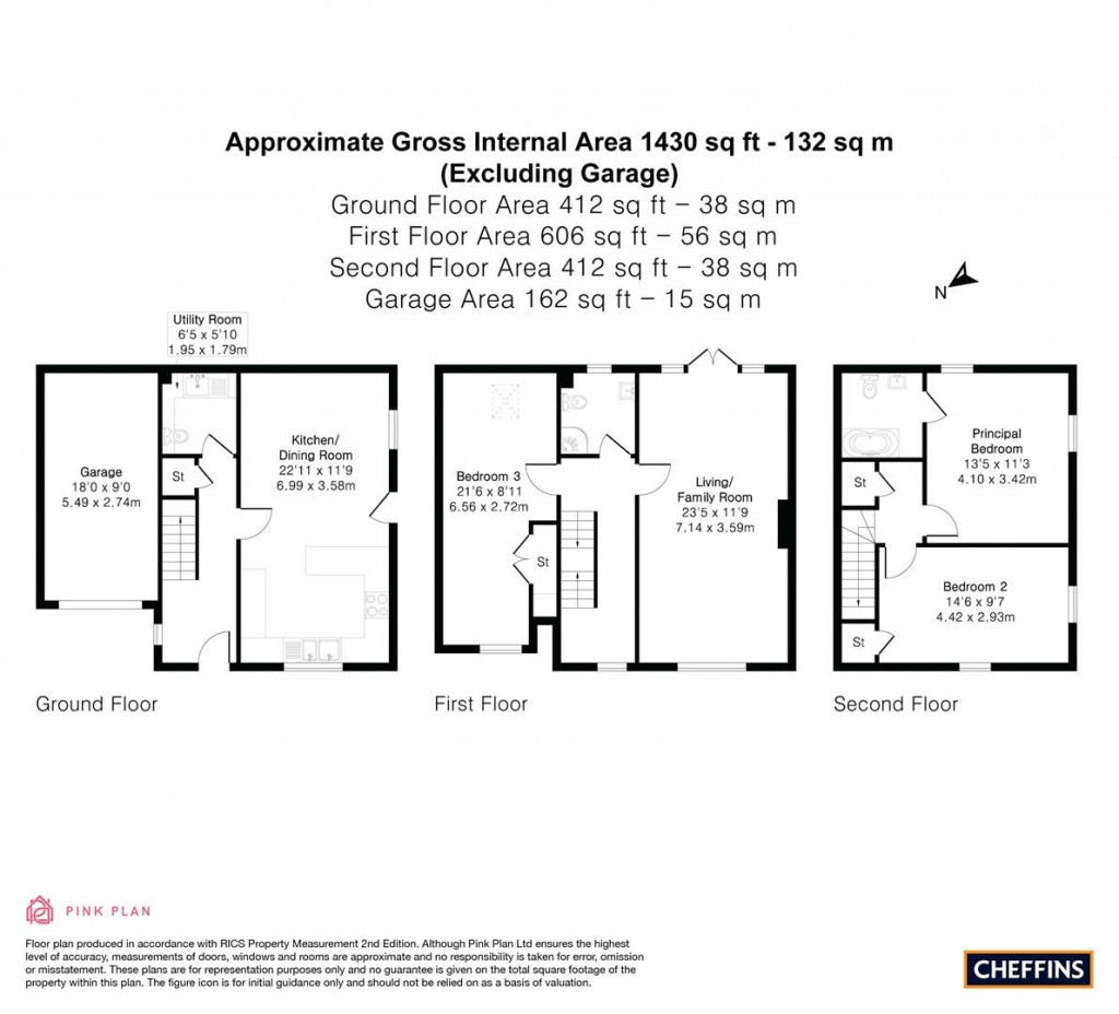 Floorplans For Crockfords Road, Newmarket