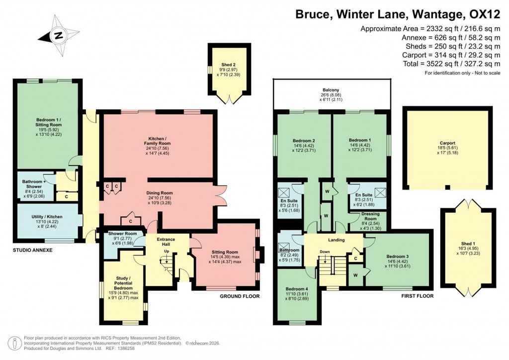 Floorplans For Winter Lane, West Hanney, OX12, Oxfordshire