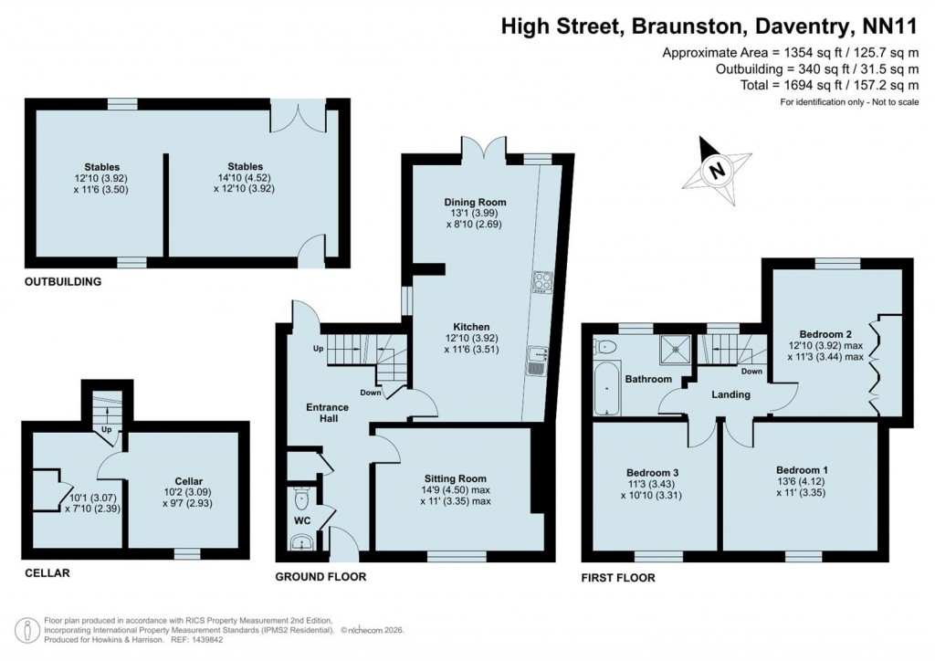 Floorplans For High Street, Braunston, Daventry, NN11