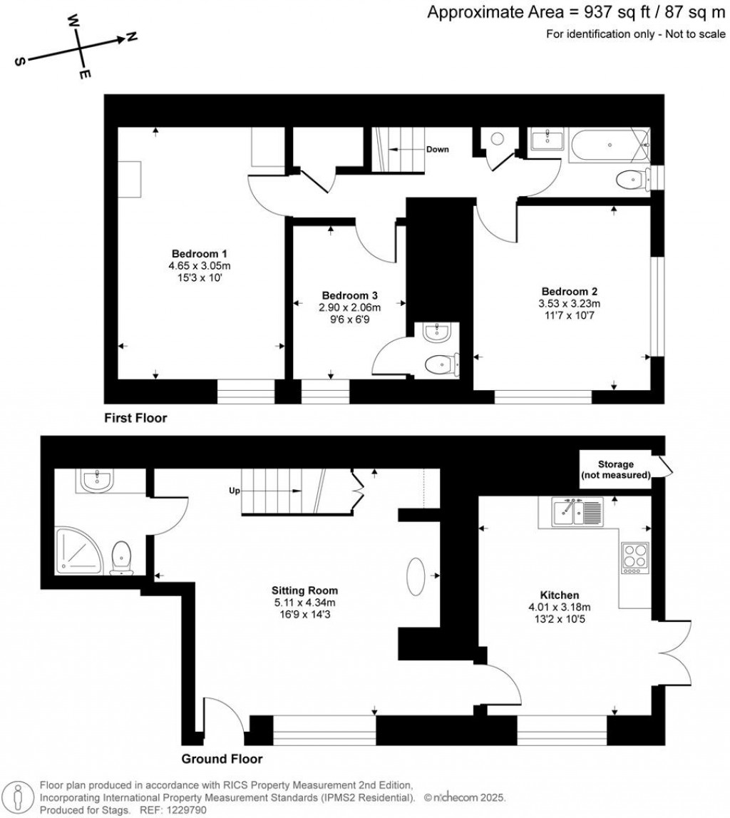 Floorplans For Manaton, Newton Abbot