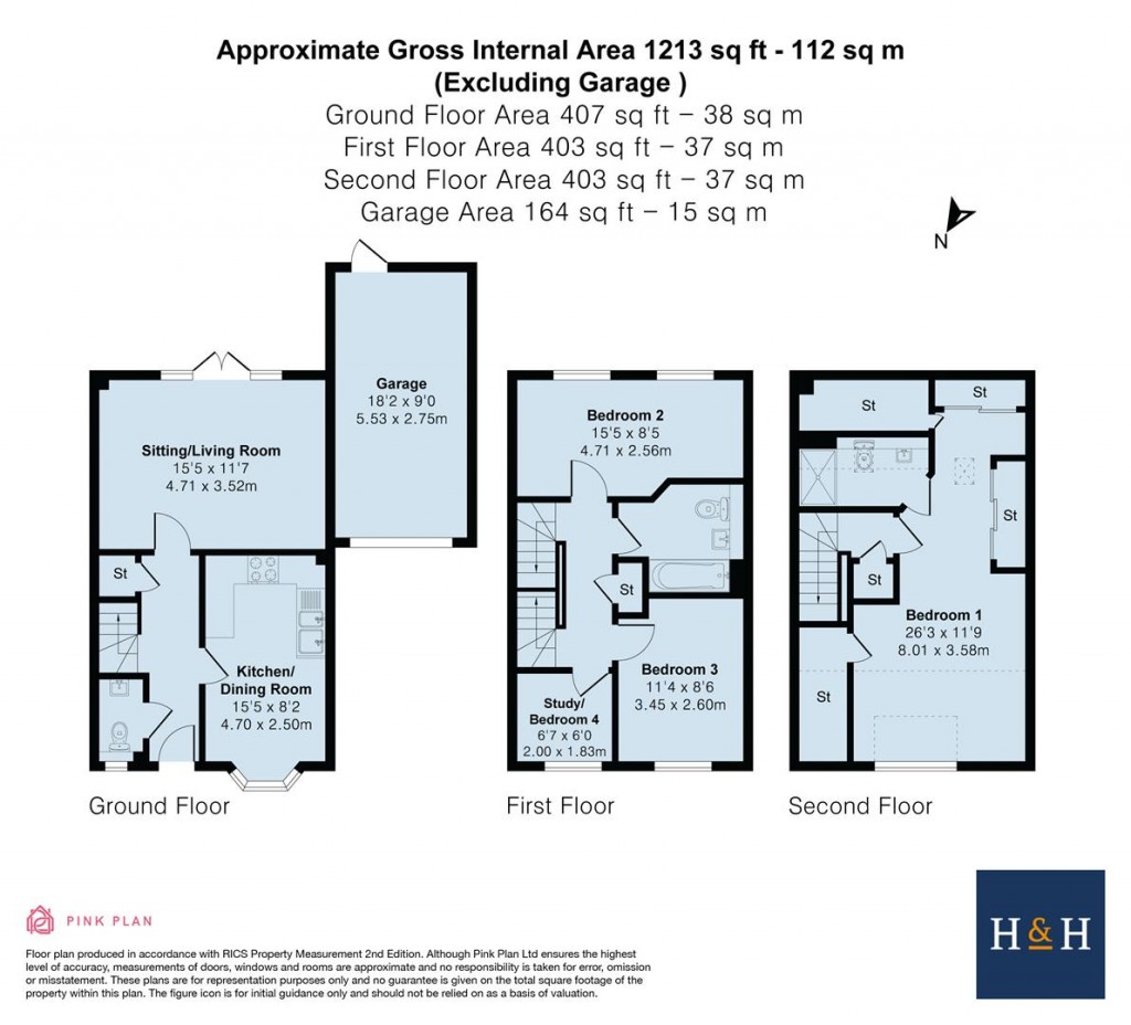 Floorplans For Abbotsbury Drive, Daventry, NN11