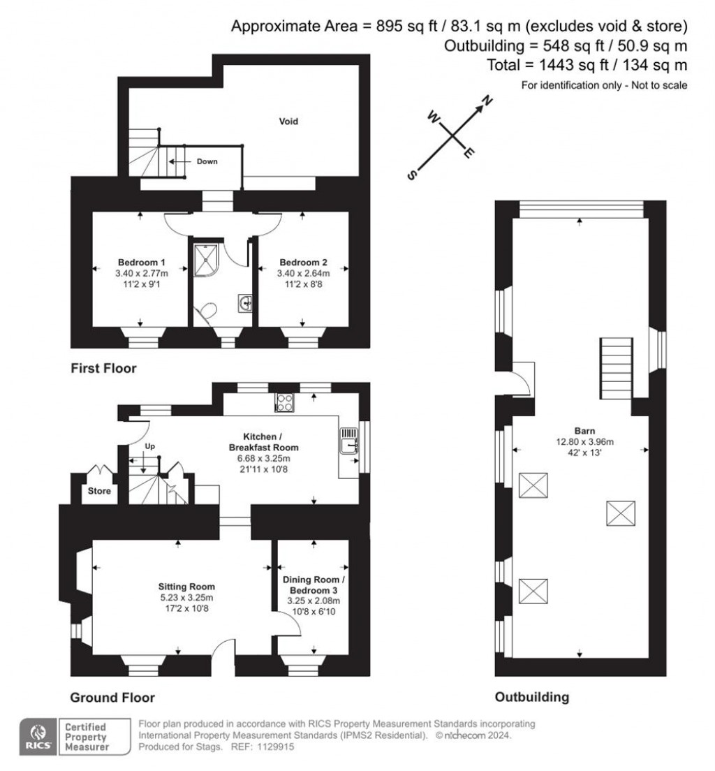 Floorplans For Muchlarnick, Pelynt, Looe