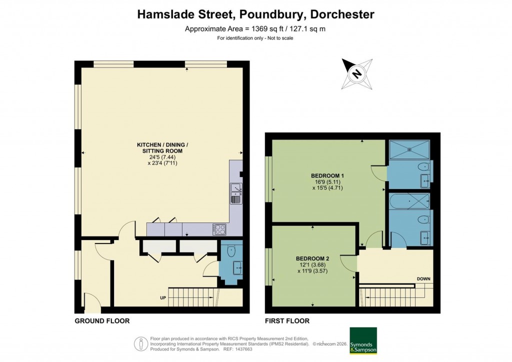 Floorplans For Monaveen House, Poundbury, Dorchester