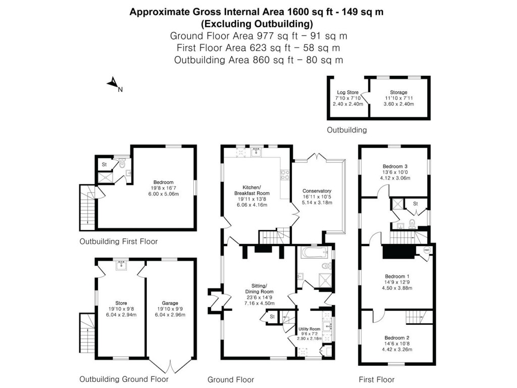 Floorplans For Camps Road, Helions Bumpstead, Haverhill