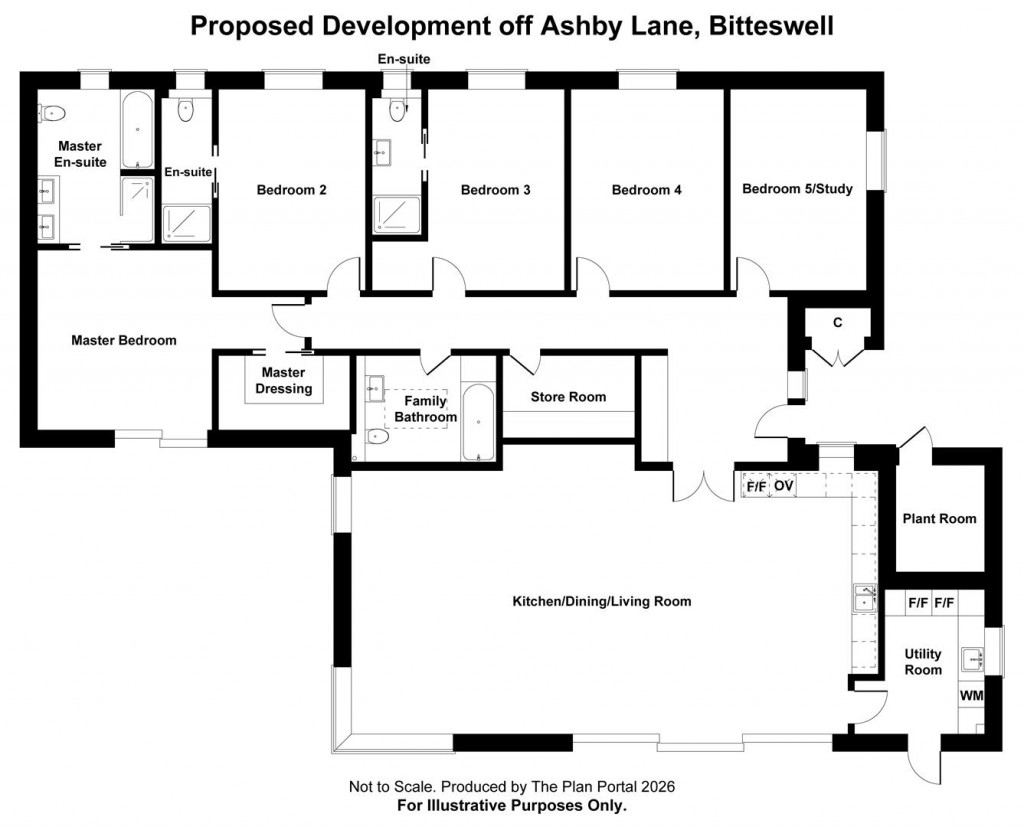 Floorplans For Development Opportunity, Land off Ashby lane, Bitteswell, Lutterworth
