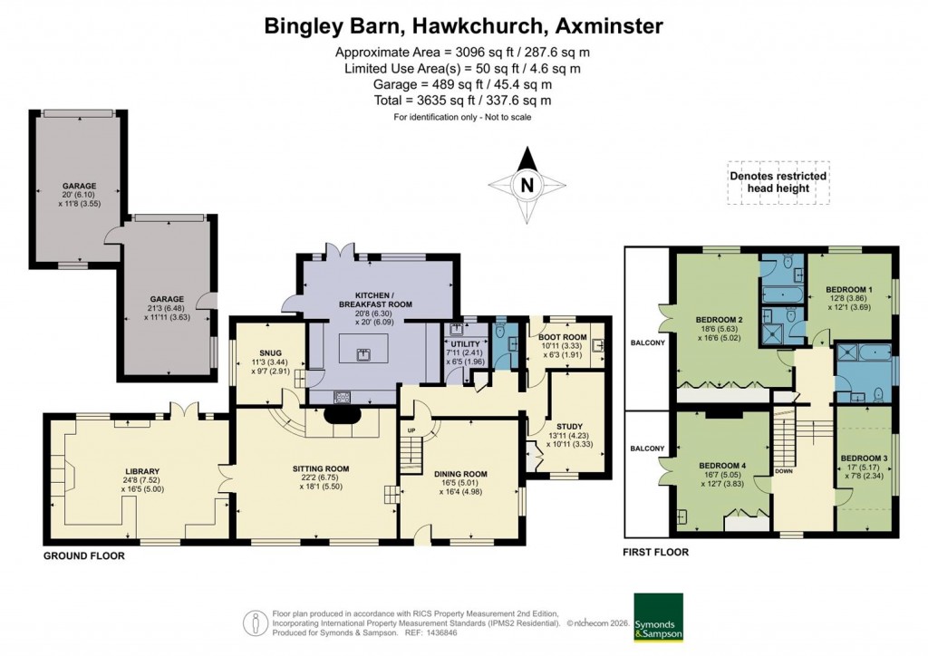 Floorplans For Hawkchurch, Axminster
