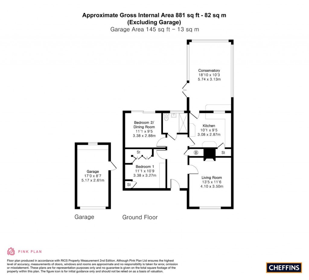 Floorplans For Bentham Way, Ely