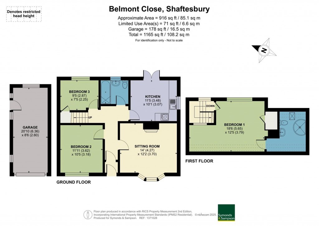 Floorplans For Belmont Close, Shaftesbury