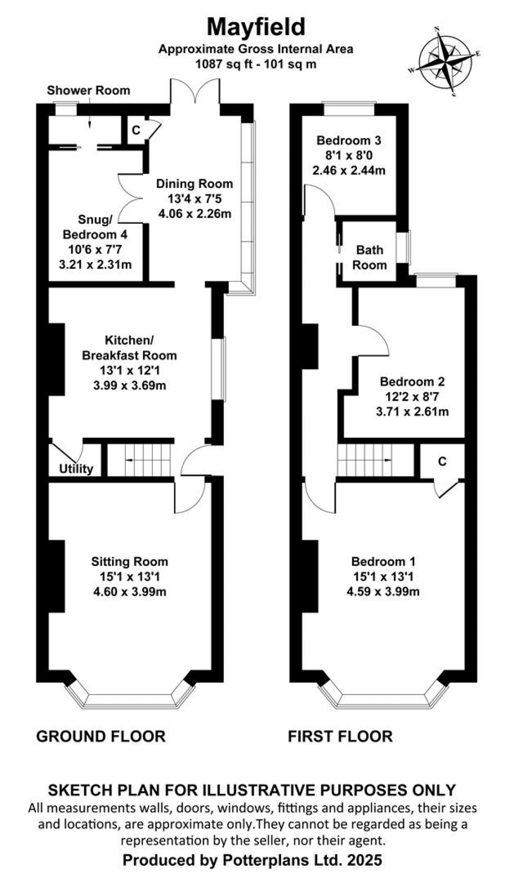 Floorplans For Bembridge, Isle of Wight