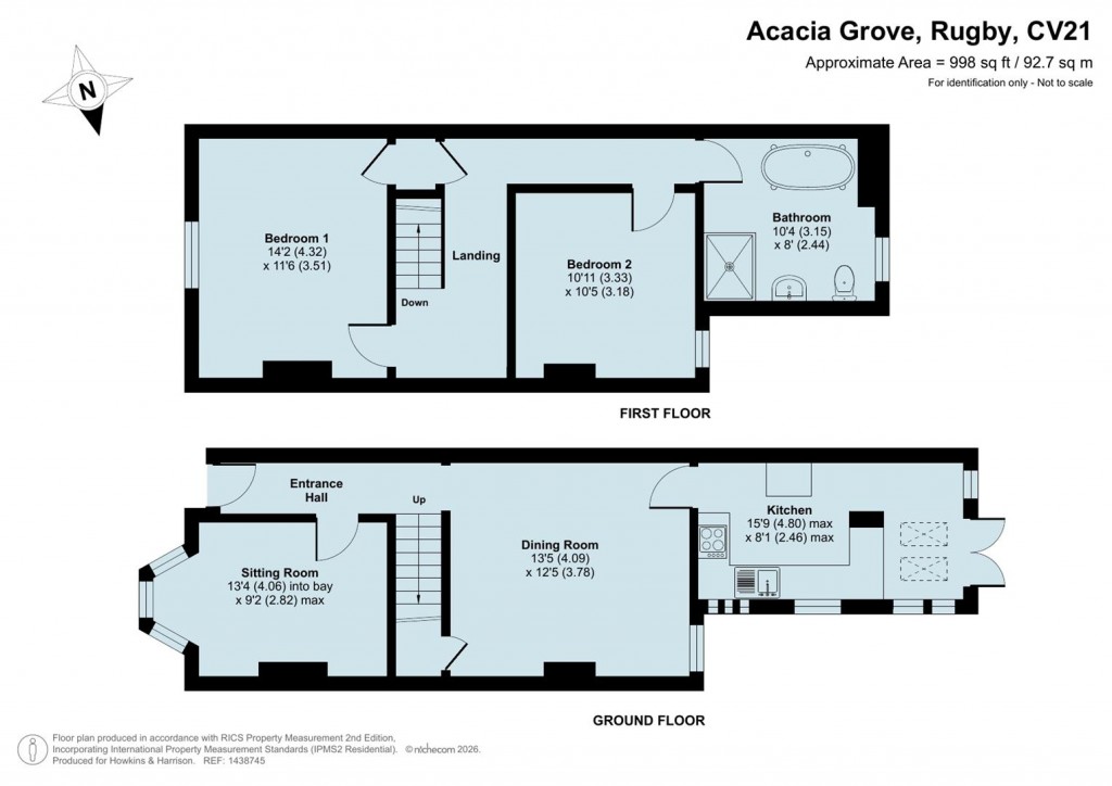 Floorplans For Acacia Grove, Rugby, CV21