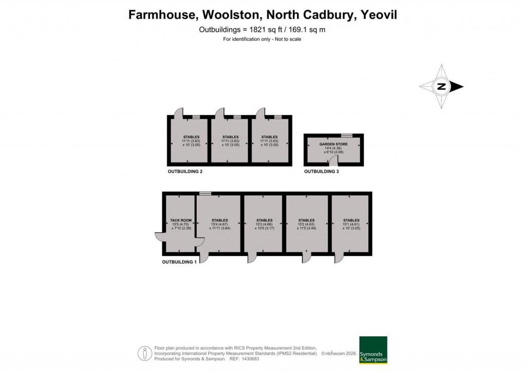 Floorplans For Woolston, North Cadbury, Somerset