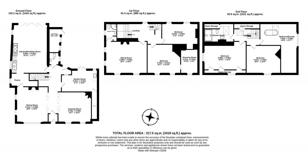 Floorplans For Gold Street, Tiverton