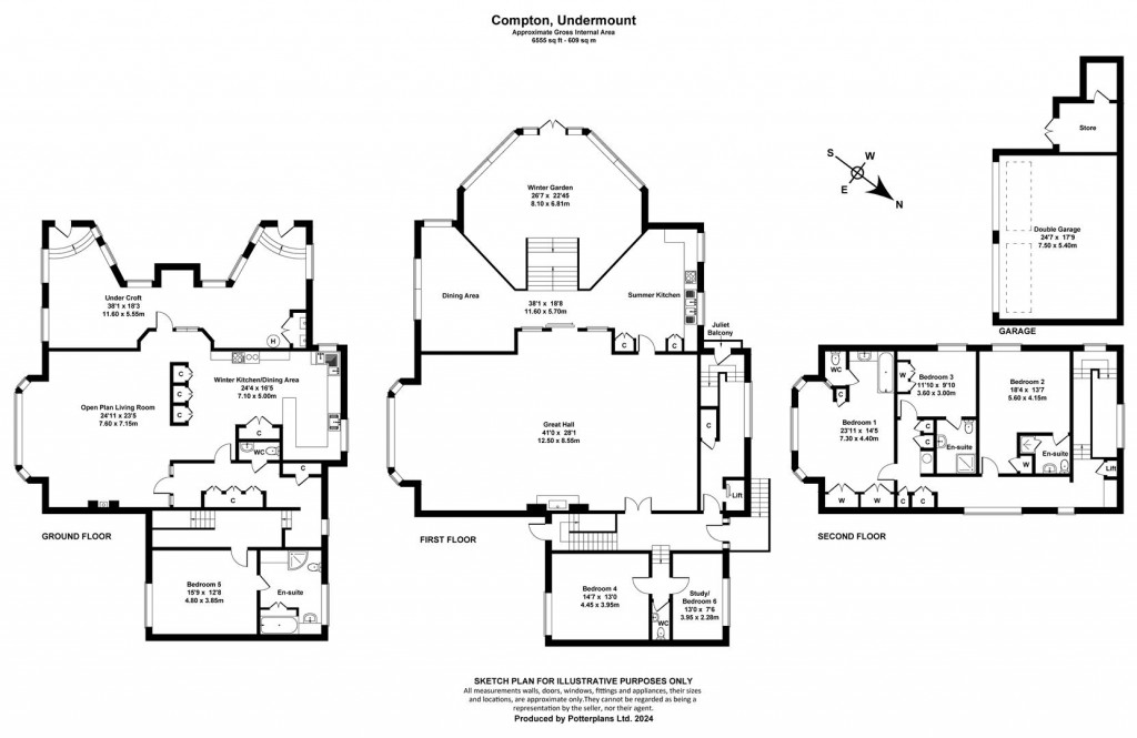 Floorplans For Bonchurch, Isle of Wight