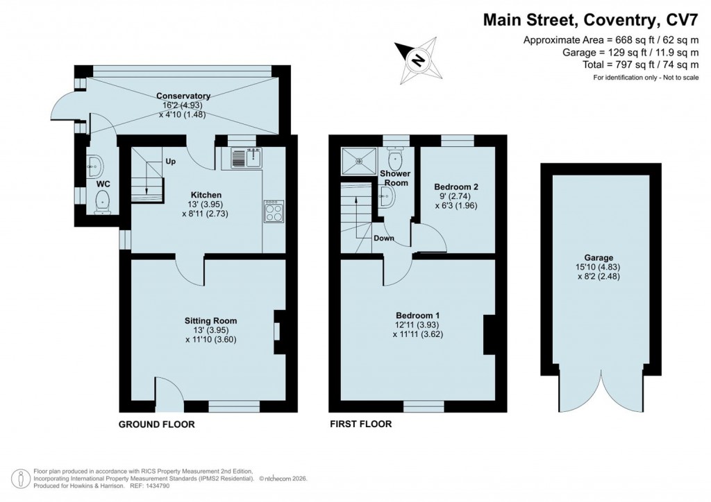 Floorplans For Main Street, Withybrook, Coventry, CV7