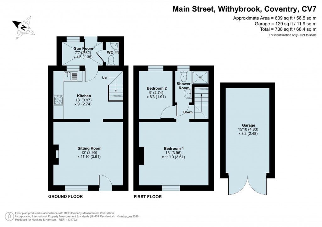 Floorplans For Main Street, Withybrook, Coventry, CV7