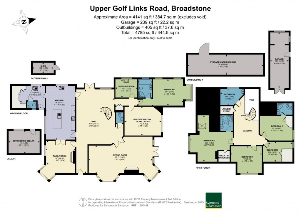 Floorplans For Upper Golf Links Road, Broadstone
