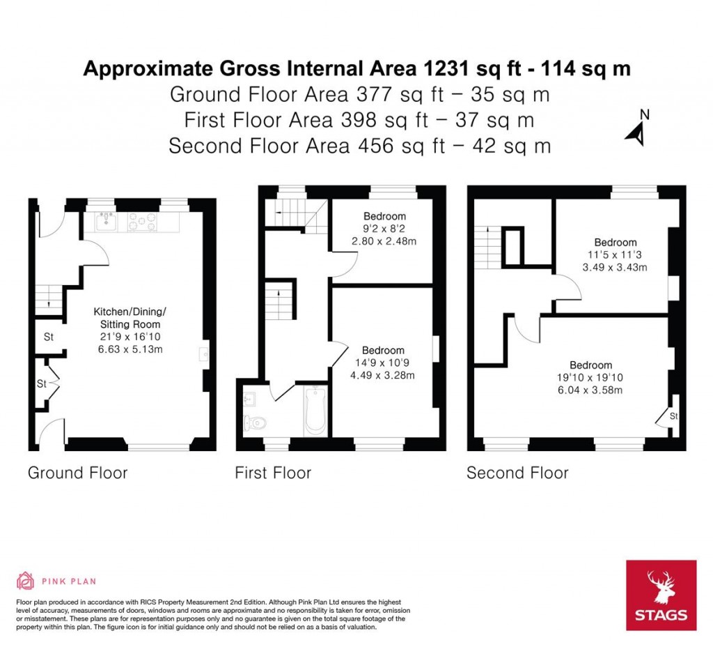 Floorplans For Church Road, Stoke Fleming, Dartmouth