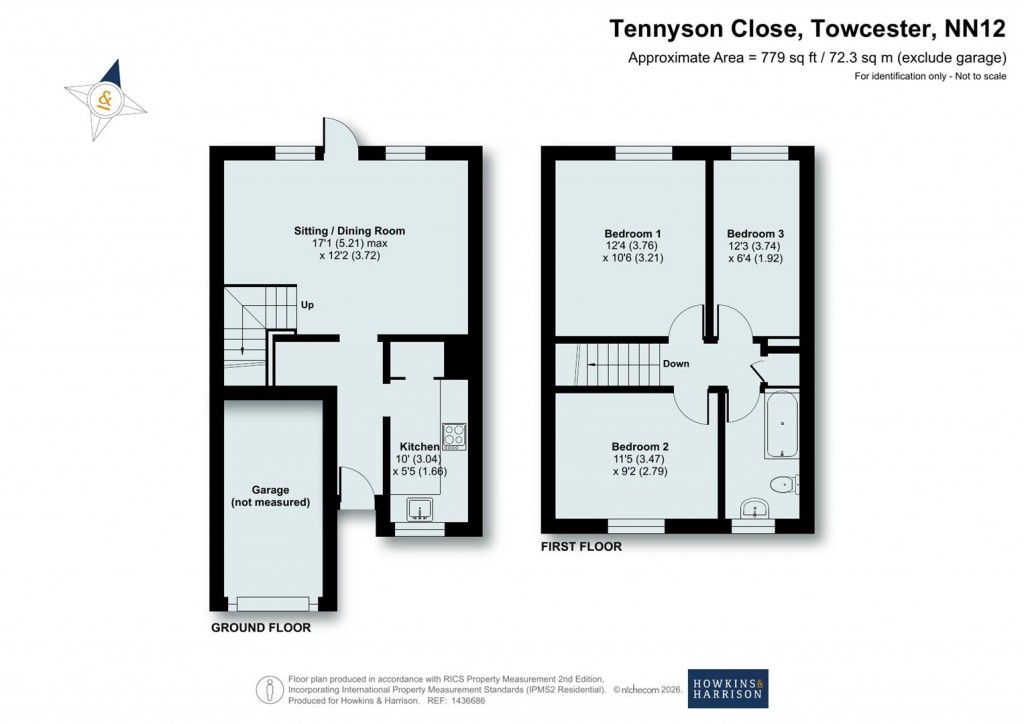 Floorplans For Tennyson Close, Towcester, NN12