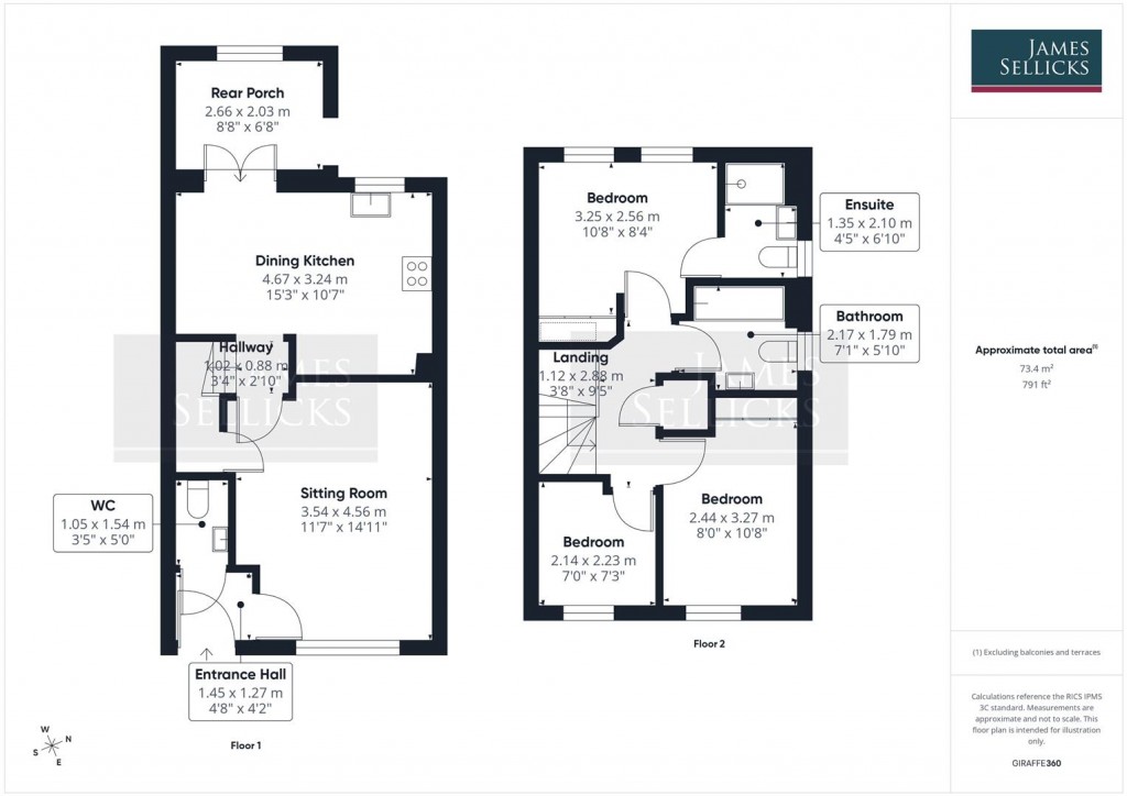 Floorplans For Garner Way, Fleckney, Leicestershire