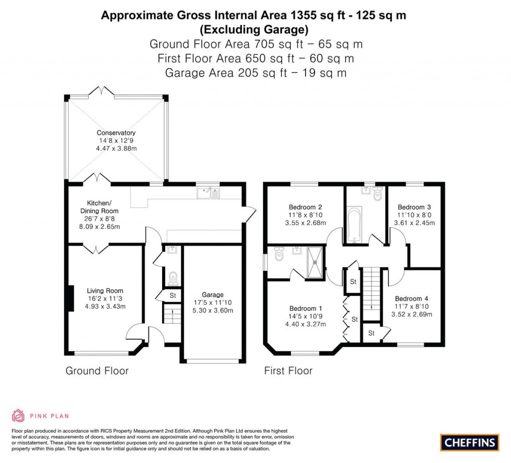 Floorplans For Hollesley Avenue, Haverhill