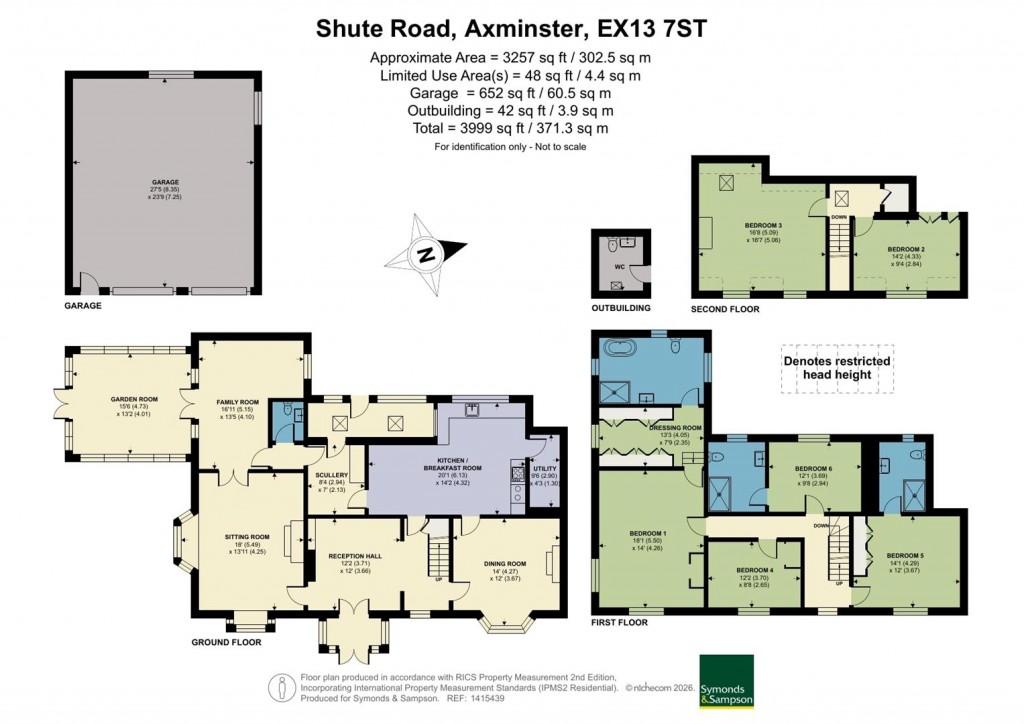 Floorplans For Shute Road, Kilmington, Axminster