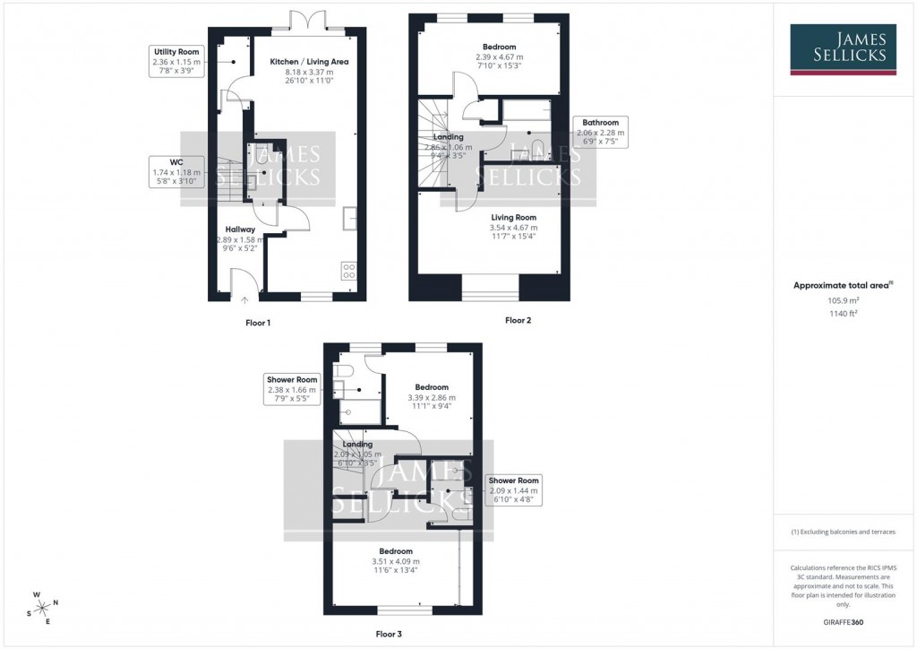 Floorplans For Harvest Road, Wellington Place, Market Harborough