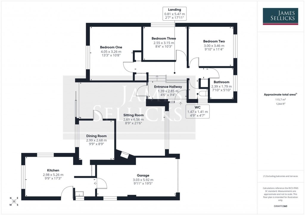 Floorplans For High Acres, Billesdon, Leicestershire