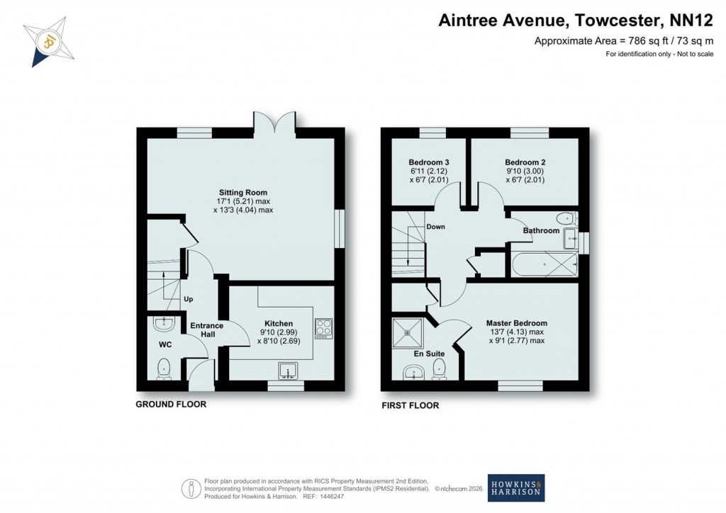 Floorplans For Aintree Avenue, Towcester, NN12