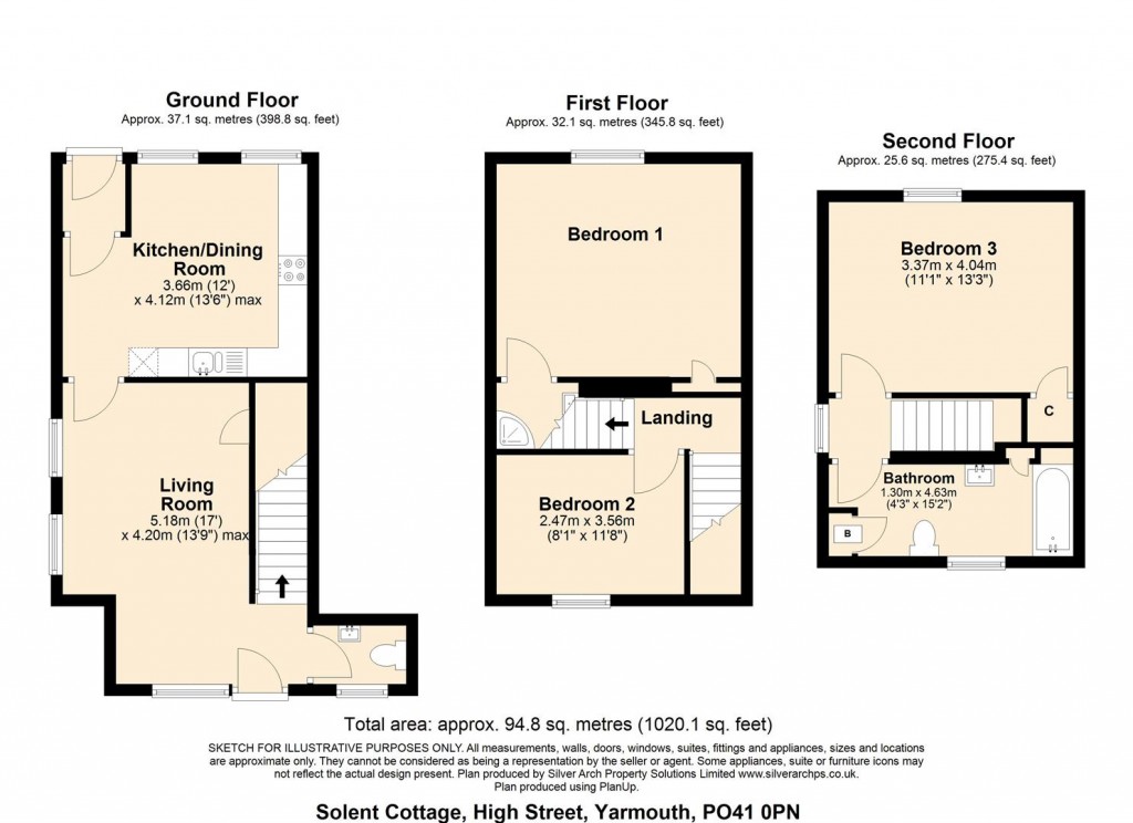 Floorplans For Yarmouth, Isle Of Wight