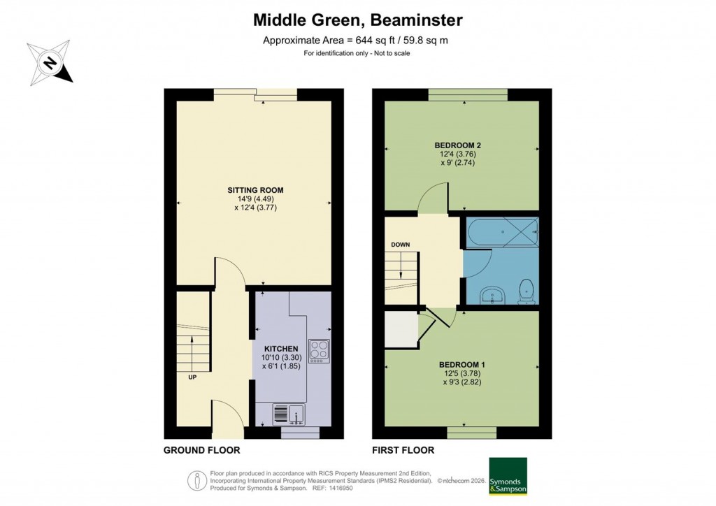 Floorplans For Middle Green, Beaminster