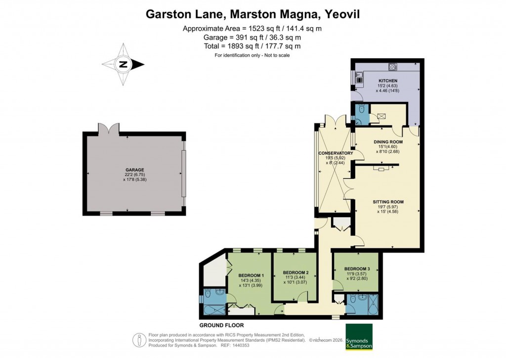 Floorplans For Garston Lane, Marston Magna, Yeovil