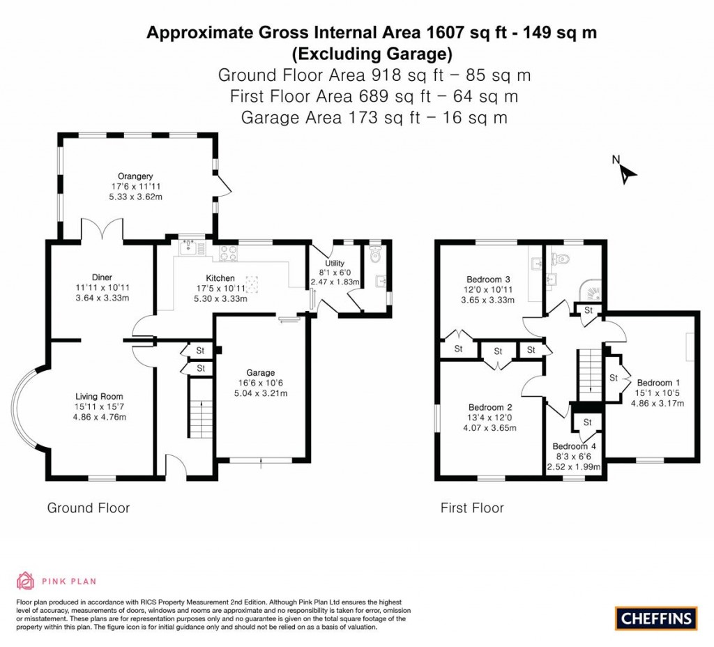 Floorplans For Coppice Avenue, Great Shelford, Cambridge