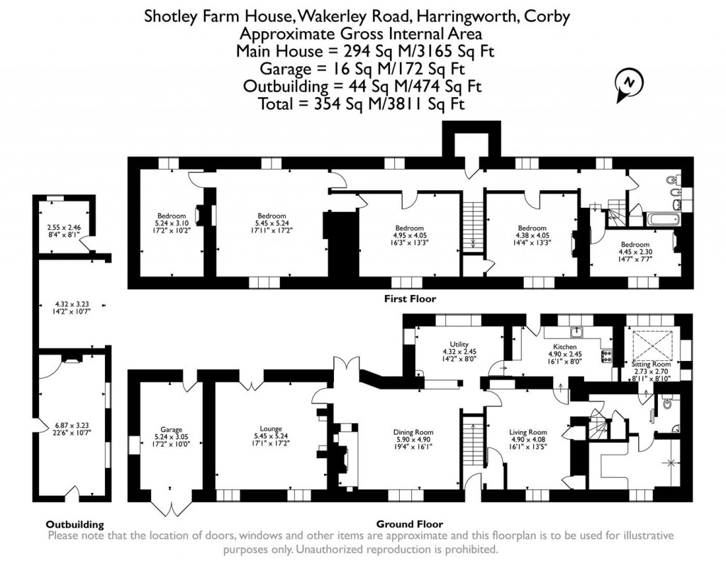Floorplans For Wakerley Road, Harringworth, Corby