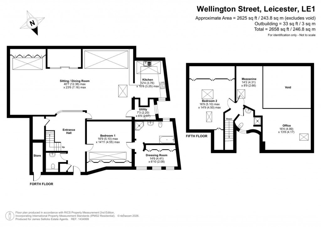 Floorplans For The Pick Building, Wellington Street, Leicester