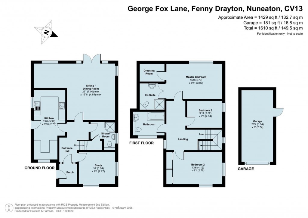 Floorplans For George Fox Lane, Fenny Drayton, CV13