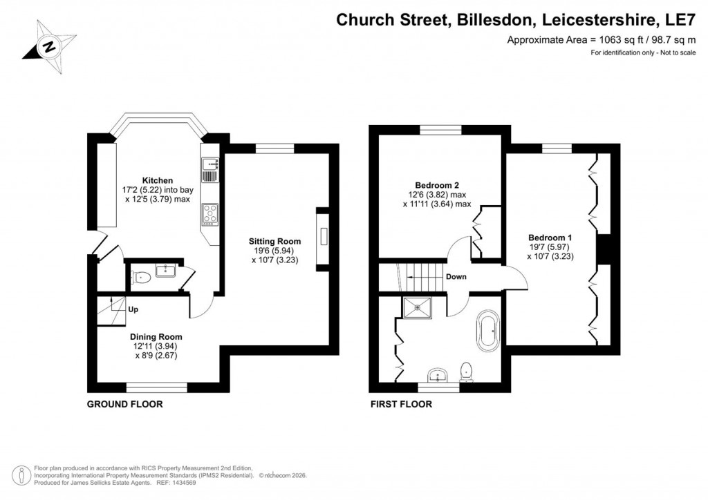Floorplans For Church Street, Billesdon, Leicestershire