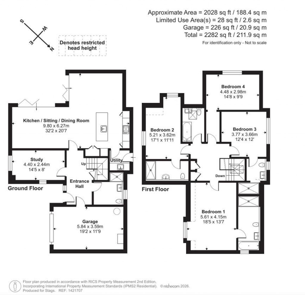 Floorplans For Lower Park Road, Braunton