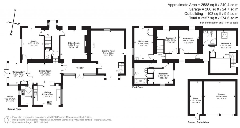 Floorplans For Coppice Lane, Sandford, Crediton