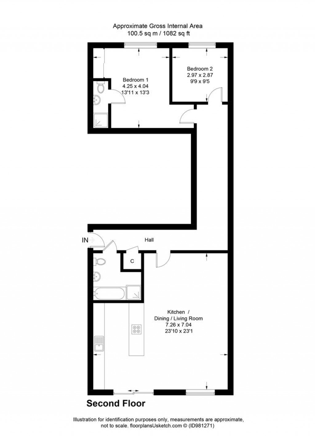 Floorplans For Taw Wharf, Sticklepath, Barnstaple
