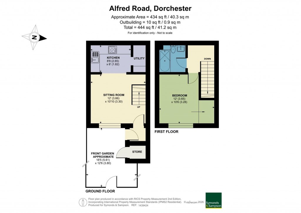 Floorplans For Alfred Road, Dorchester