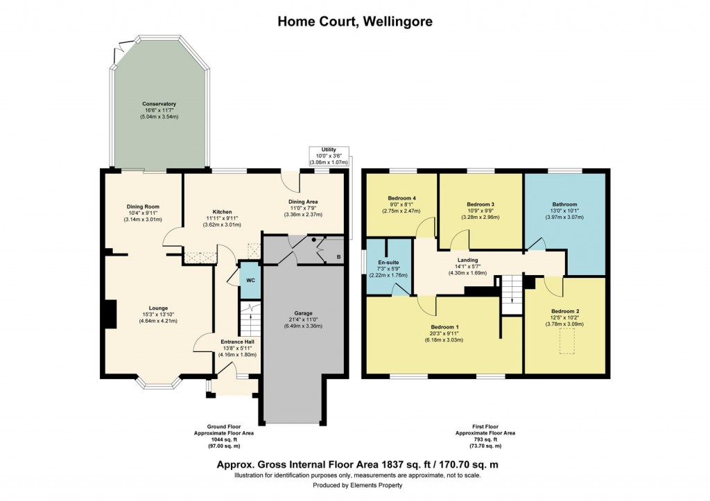 Floorplans For Home Court, Wellingore, Lincoln
