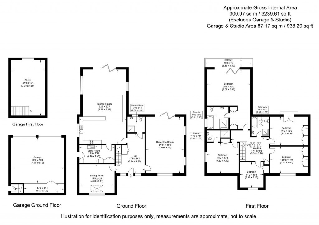 Floorplans For Lower Green, Wimbish, Saffron Walden