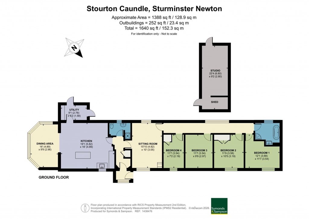 Floorplans For Golden Hill, Stourton Caundle, Sturminster Newton