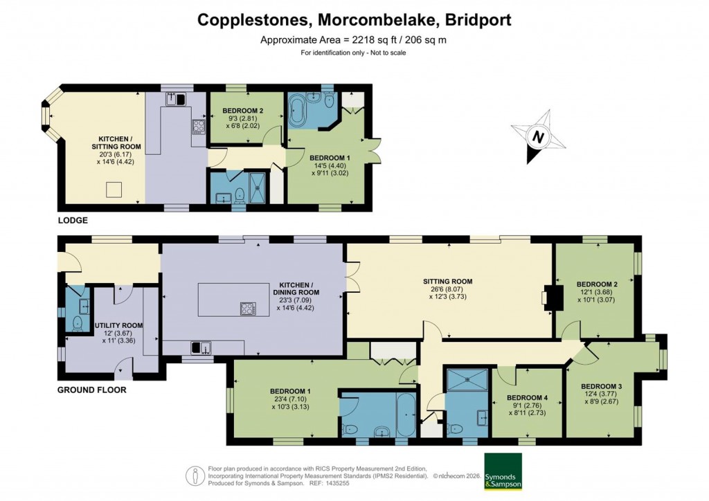 Floorplans For Morcombelake, Bridport