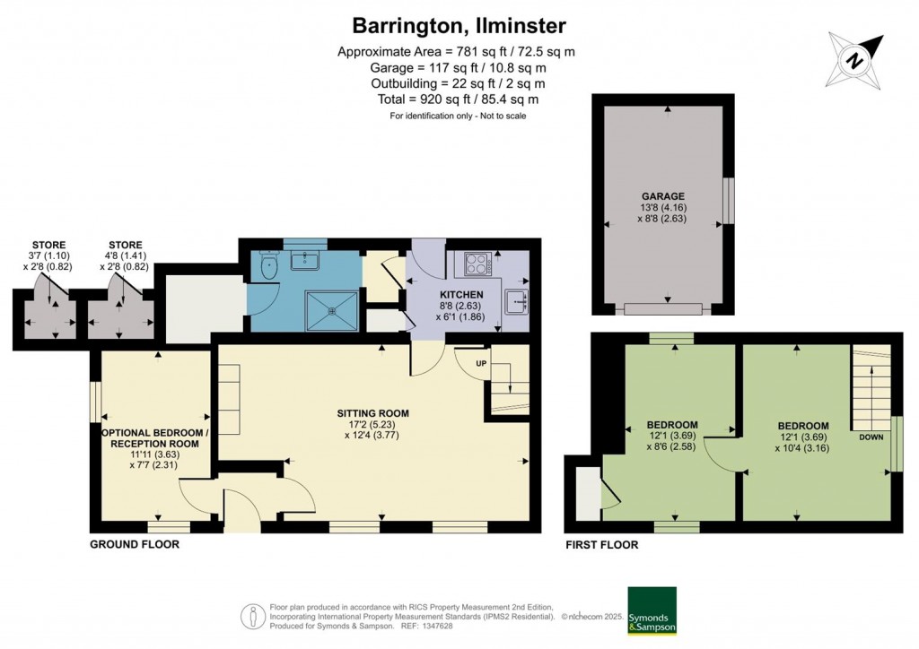Floorplans For Main Street, Barrington, Ilminster