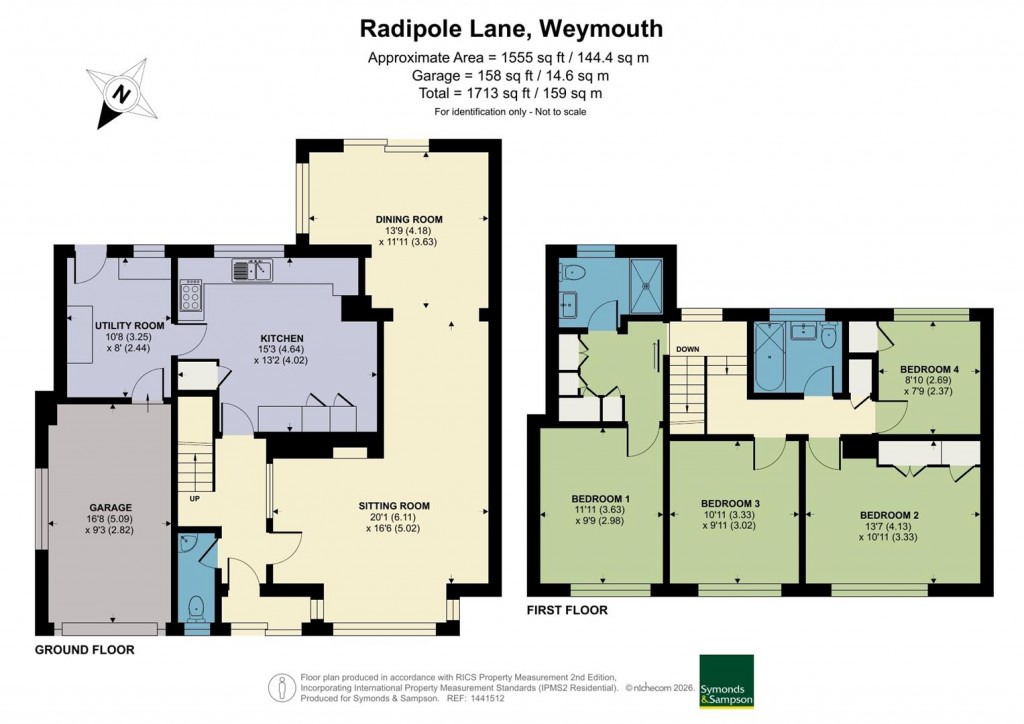 Floorplans For Radipole Lane, Weymouth